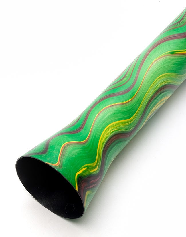 PVC製サイケデリックディジュリドゥ 緑の商品写真 2枚目