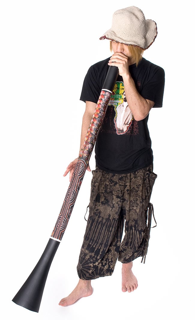 PVC製サイケデリックディジュリドゥ 緑の商品写真 5枚目