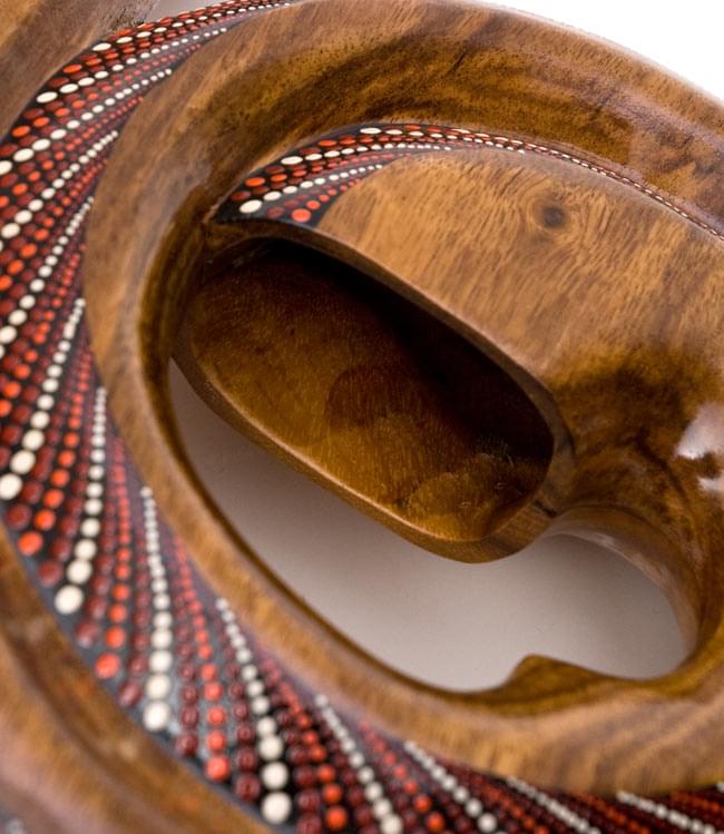 スパイラル・ディジュリドゥ【木目 えんじ白系】 の通販[送料