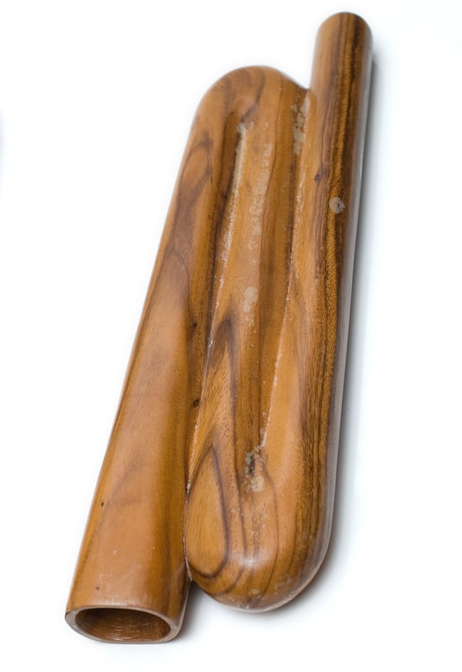 [訳あり]コンパクト・ディジュリドゥ【木目・茶・艶有】の写真1枚目です。訳あり例　全体図です。ディジュリドゥ,コンパクト・ディジュリドゥ,オーストラリア,インドネシア　楽器,管楽器,民族楽器,アボリジニ