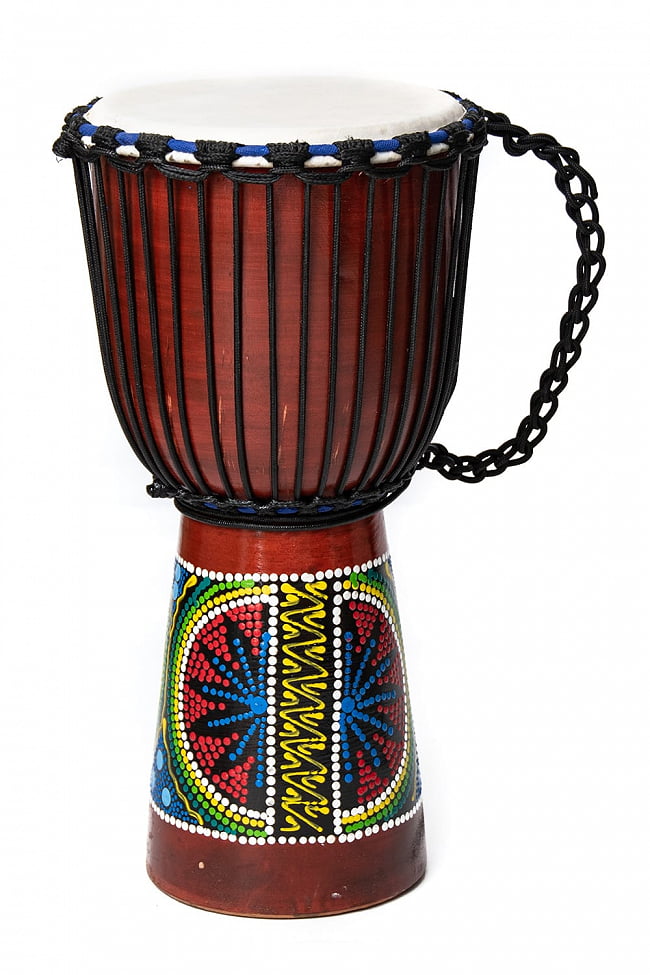 [わけあり品質]ジャンベ (高さ 49cm 直径 23cm)の写真1枚目です。わけありジャンベです。こちらは通常写真の物となります。ジャンベ,西アフリカ　打楽器,バリ 打楽器,民族楽器