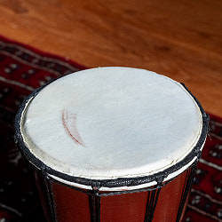 〔高さ：約30cm〕色鮮やかなドットペイントが魅力　ジャンベ｜バリ島の手作り民族楽器・コンパクトサイズの打楽器パーカッション - サブ3