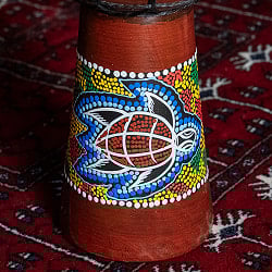 〔高さ：約40cm〕色鮮やかなドットペイントが魅力　ジャンベ｜バリ島の手作り民族楽器・コンパクトサイズの打楽器パーカッション - サブ5