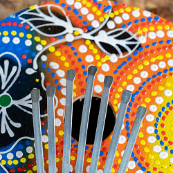 7弦 ココナッツカリンバ〔鮮やかドットペイント〕 - サブ4