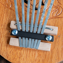 7弦 ココナッツカリンバ〔彫り模様入り〕 - サブ3