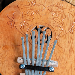 〔少し大きめ〕7弦 ココナッツカリンバ〔彫り模様入り〕 - サブ2