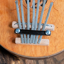 〔少し大きめ〕7弦 ココナッツカリンバ〔彫り模様入り〕 - サブ3