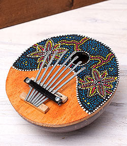 7弦ココナッツカリンバ 【紅葉柄】 - サブ2