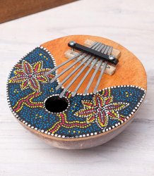 7弦ココナッツカリンバ 【紅葉柄】(TI-KLMB-7)