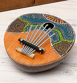 7弦ココナッツカリンバ 【青海・緑道柄】 - サブ2