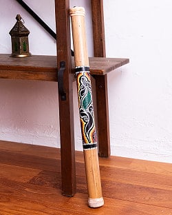 〔ドットペイント 約60cm〕レインスティック 雨音 波音のする楽器　民族楽器 - サブ2