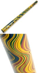 レインスティック 雨音がする民族楽器(100cm、PVC【イエローマーブル】)の商品写真