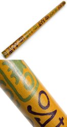 レインスティック 雨音がする民族楽器(100cm、PVC【伝統模様】)の商品写真