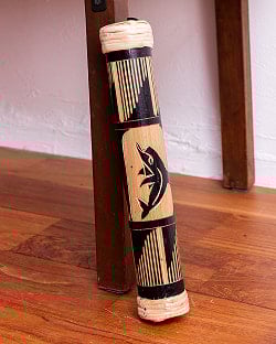 〔彫刻入り 約30cm〕レインスティック 雨音 波音のする楽器　民族楽器 - サブ2