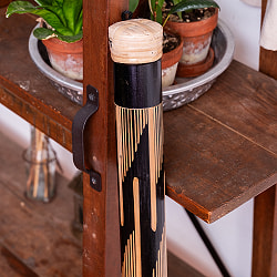 〔彫刻入り 約100cm〕レインスティック 雨音 波音のする楽器　民族楽器 - サブ4