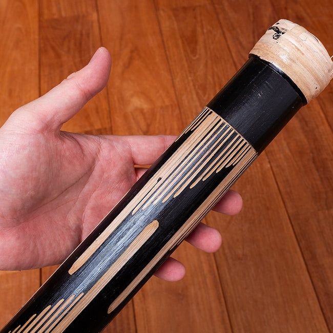 〔彫刻入り 約100cm〕レインスティック 雨音 波音のする楽器 民族楽器 8 - ナチュラルな雰囲気です