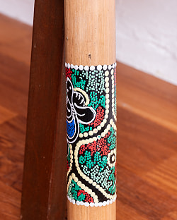 〔ドットペイント 約30cm〕レインスティック 雨音 波音のする楽器　民族楽器 - サブ3