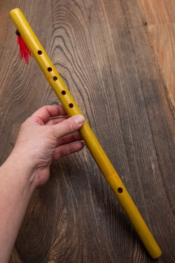 ベトナムの竹笛 - 房付きロング 45cm - サブ5