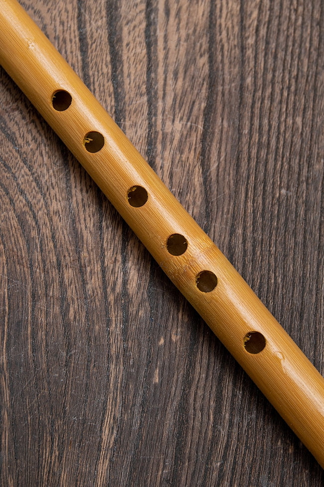 ベトナムの竹笛 - ロング 42cm 3 - 指穴の様子です。