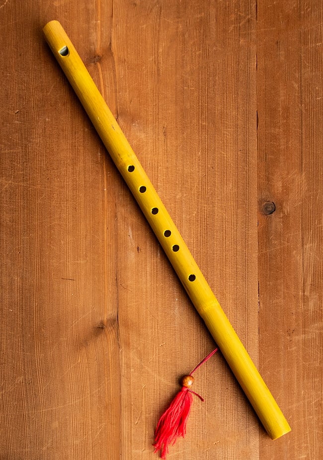ベトナムの竹笛 - 縦笛 45cmの写真