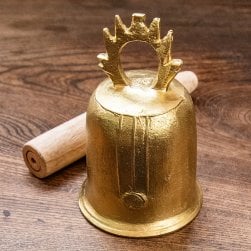 ベトナムの寺院に奉納されるベル 高さ：約13cm程度(VN-GAKKI-22)