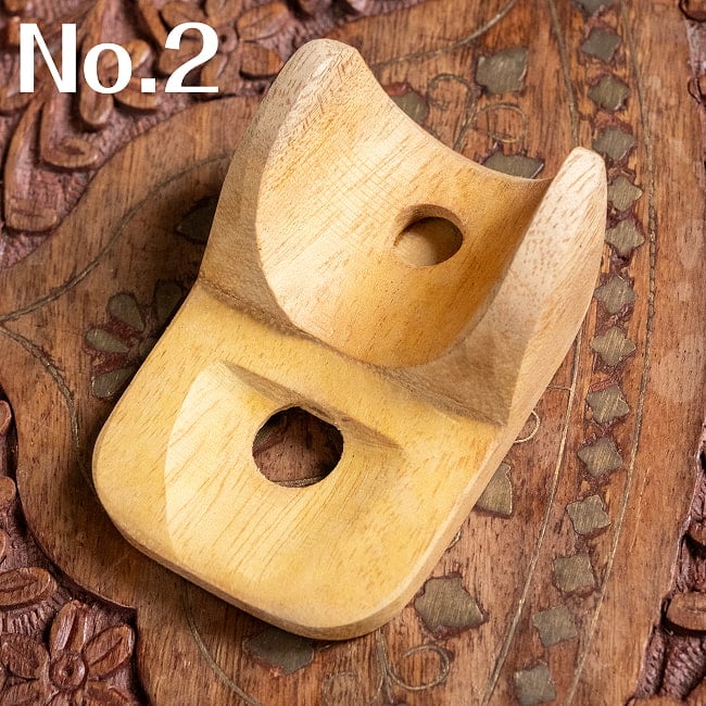 ブタ鼻になる鼻笛 ノーズフルート 優しい音色の楽しい民族楽器 12 - デザイン:No.2(プレーン)