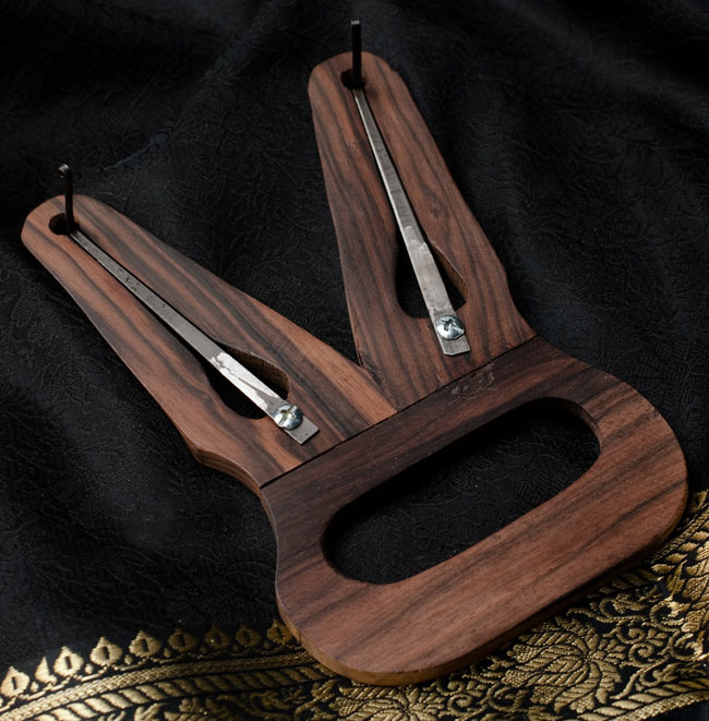 【送料無料】 ウッド ダブル ベトナム口琴 / ダンモイ モールシン jaw harp 民族楽器 インド楽器 エスニック楽器 ヒーリング楽器