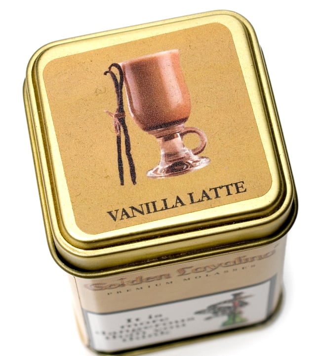 Vanilla Latte - 50g【シーシャフレーバー Golden Layalina ゴールデンラヤリナ】 2 - ラベル部分の拡大です