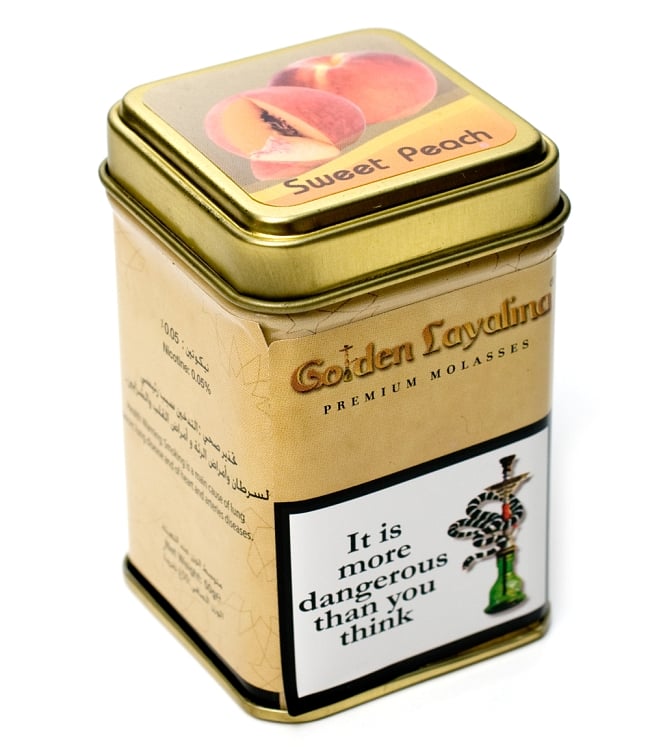 Sweet peach - 50g【シーシャフレーバー Golden Layalina ゴールデンラヤリナ】の写真1枚目です。全体写真ですGolden Layalina,ゴールデンラヤリナ,フレーバー,水タバコ