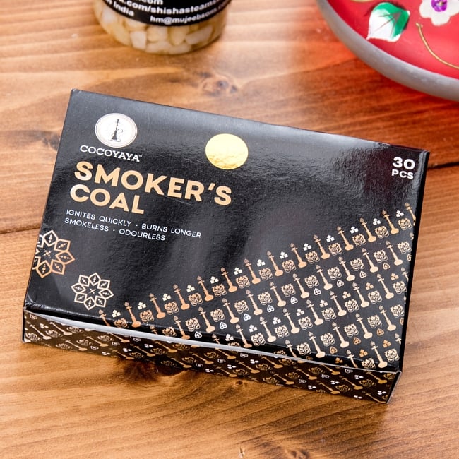 シーシャの炭 シルバーチャコール - 30個入り　樹脂香・レジン香にもオススメの写真