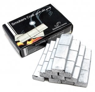 シーシャの炭 シルバーチャコール - 30個入り　樹脂香・レジン香にもオススメ(GNJ-FLAV-45)