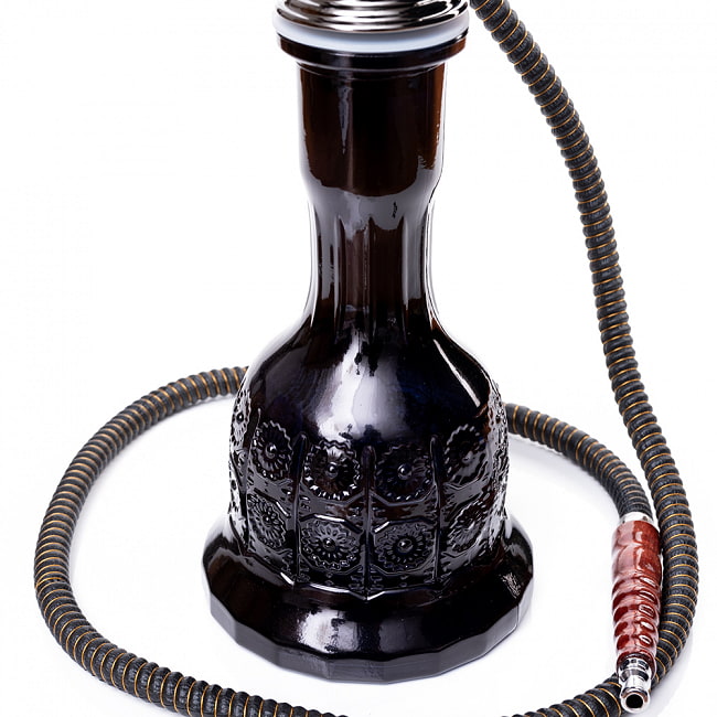 シーシャ(水タバコ) 黒【77cm】 6 - ボトルの拡大です。異国情緒のあるデザインです。