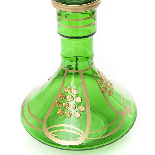 シーシャ(水タバコ)緑【約76cm】 6 - ガラスボトル部分になります。
