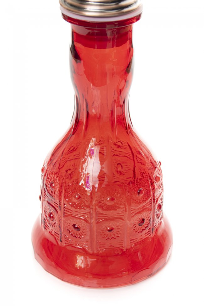 シーシャ(水タバコ) 赤【77cm】 5 - ボトルの拡大です。異国情緒のあるデザインです。