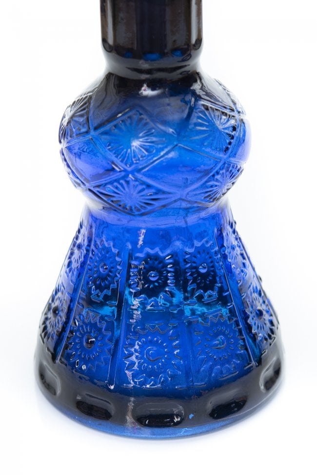 シーシャ (水タバコ) 青【約50cm】 5 - ボトルの拡大です。異国情緒のあるデザインです。