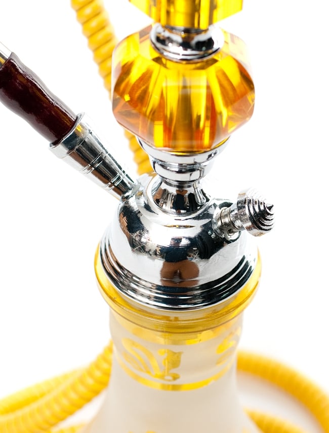 シーシャ(水タバコ)黄色【約51cm】 4 - 中央部の拡大です。