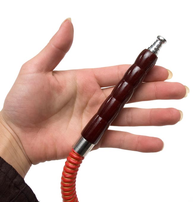 シーシャ(水タバコ)青【約43cm】 6 - こちらがホースの吸引口になります。