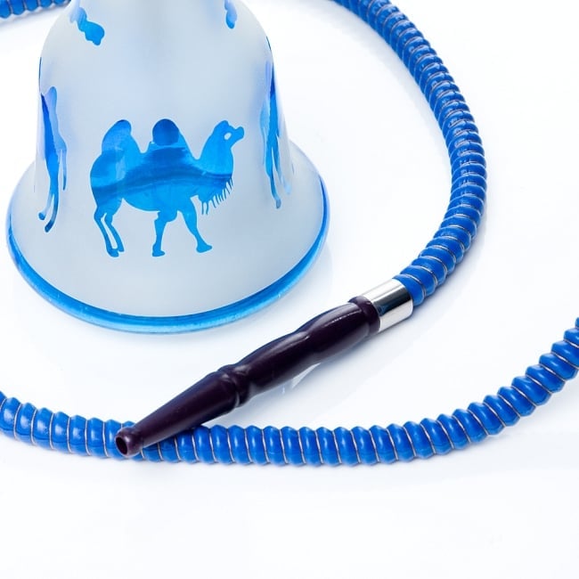 シーシャ(水タバコ)青【約53cm】 6 - こちらがホースの吸引口になります。