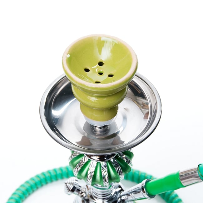シーシャ(水タバコ)緑 【約29cm】 2 - シーシャ上部はこのようになっております。