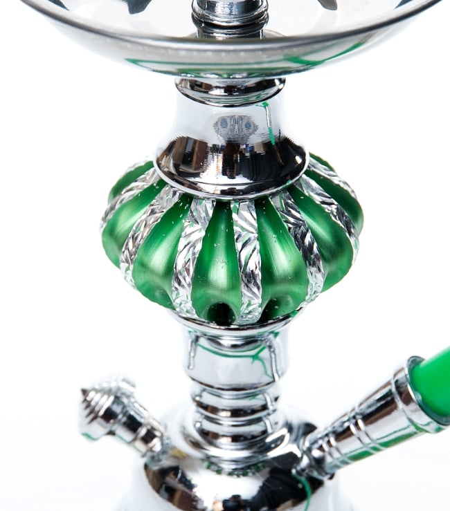 シーシャ(水タバコ)緑 【約29cm】 3 - 中央の上部部分です。