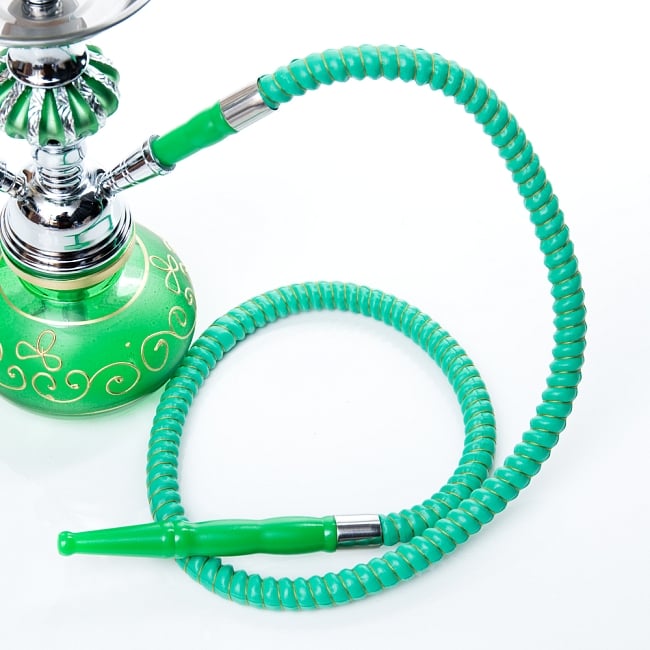 シーシャ(水タバコ)緑 【約29cm】 6 - こちらがホースの吸引口になります。