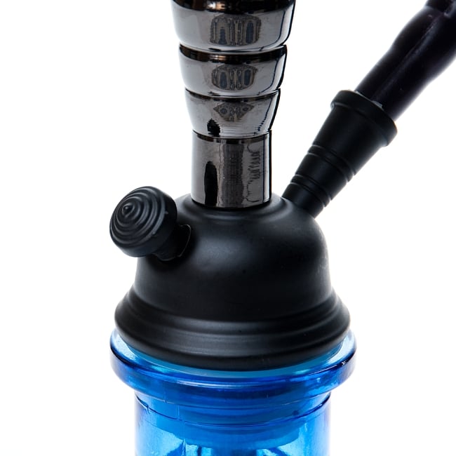 シーシャ（水タバコ）青 【約32cm】 4 - ボトルとの付け根の拡大です