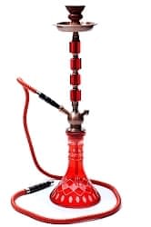 シーシャ（水タバコ）黒赤【約67cm】の商品写真