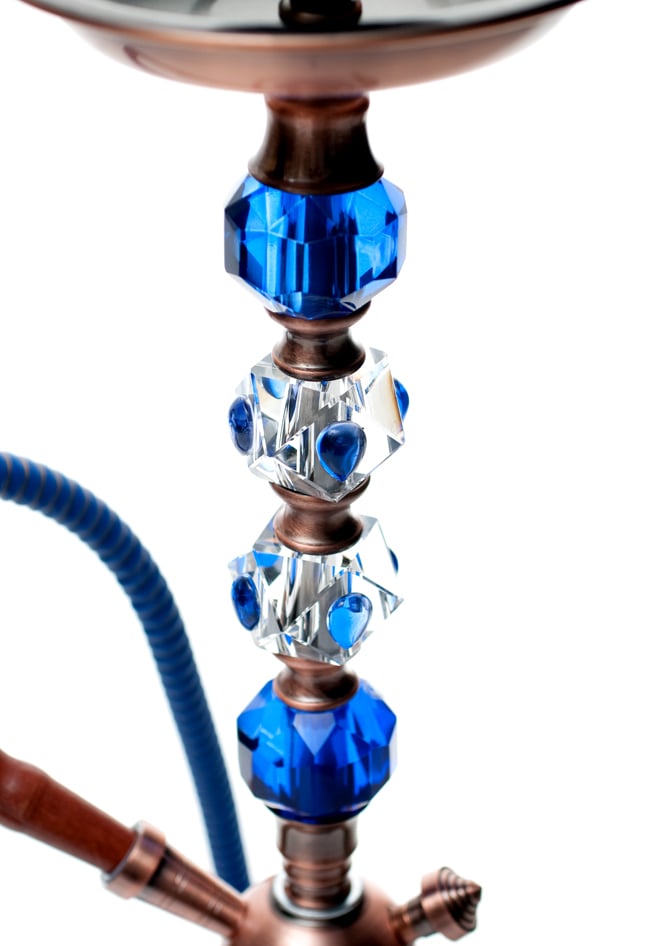 シーシャ(水タバコ)青 【約65cm】 3 - イミテーションの拡大写真です。*若干欠けがある場合がございます。