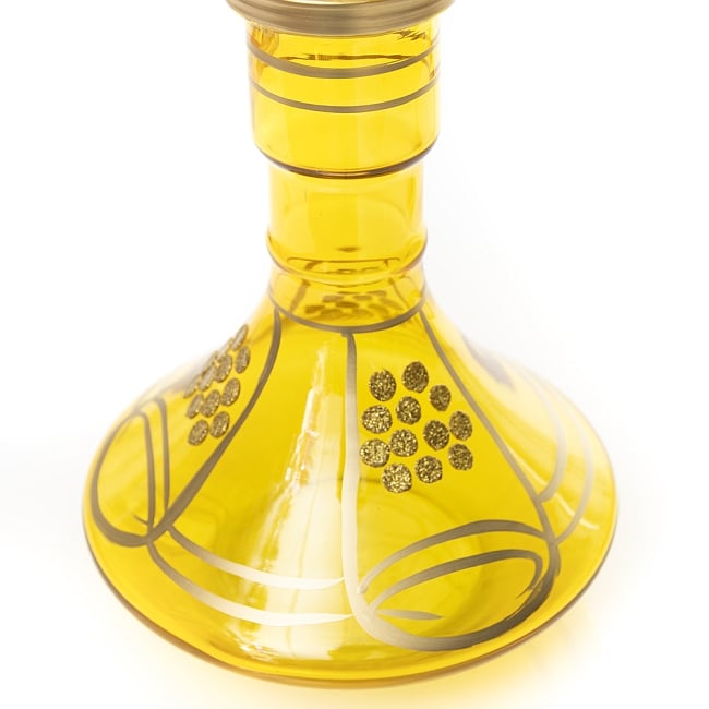 シーシャ(水タバコ) 黄 【約76cm】 6 - ガラスボトル部分になります。