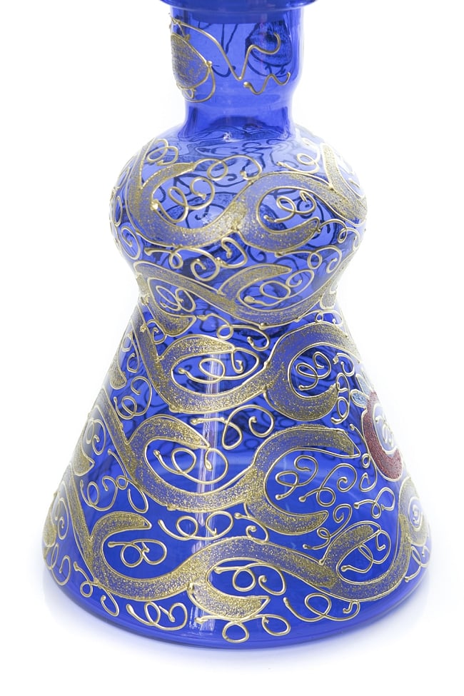 シーシャ(水タバコ) 青 【約82cm】 6 - ガラスボトル部分になります。