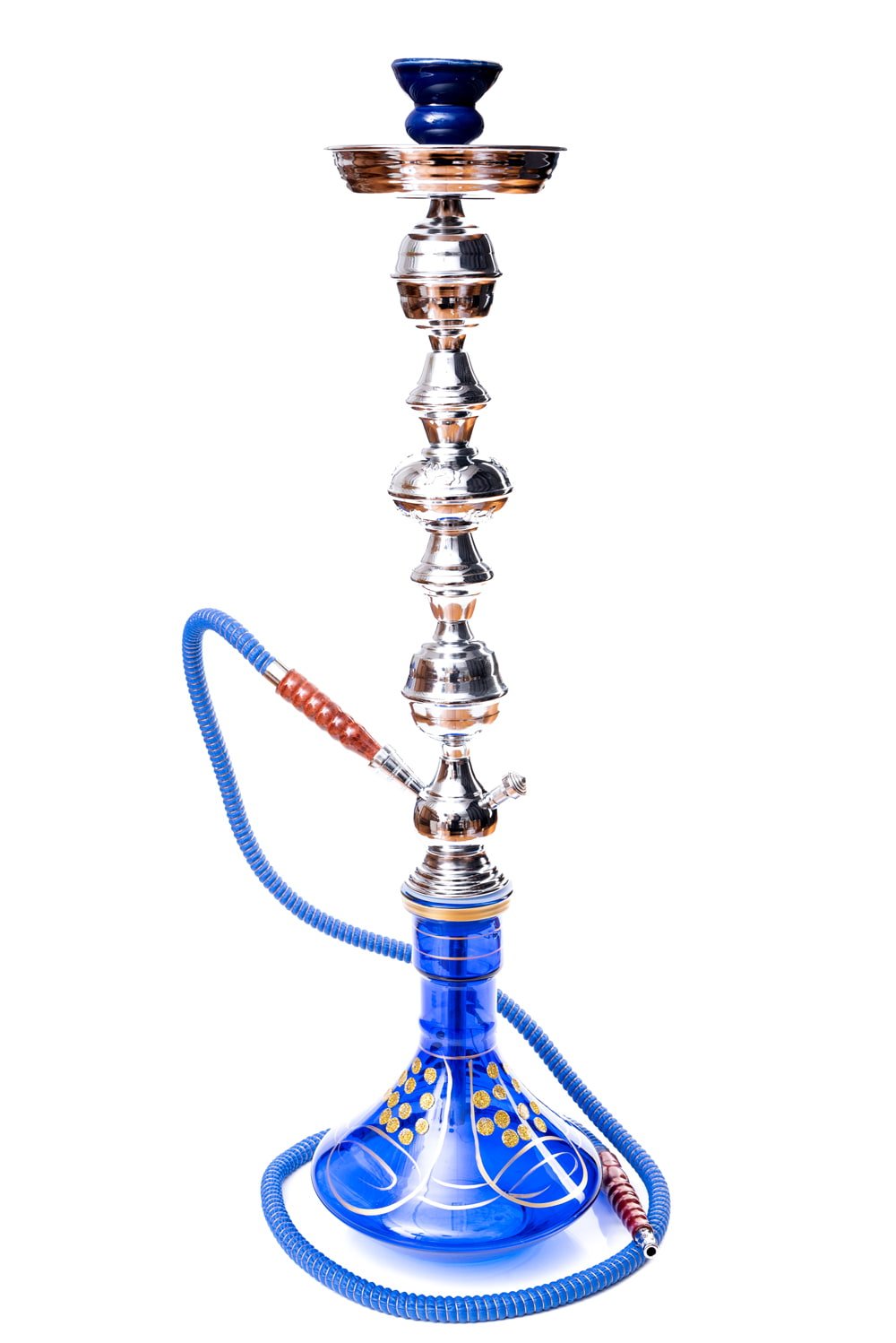 ポコポコポ 送料無料 シーシャ 水タバコ 水パイプ 水煙管 シーシャ(水タバコ)青(約76cm) フッカー ナルギレ フレーバー :GNJ