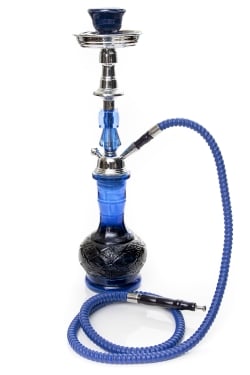 〔初めてのシーシャセット〕シーシャ（水タバコ）青 【約46cm】フレーバー、炭、アルミホイル、トング、説明書付き - サブ5