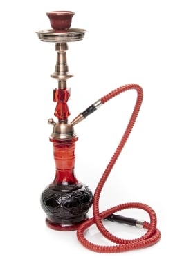 〔初めてのシーシャセット〕シーシャ（水タバコ）赤 【約46cm】フレーバー、炭、アルミホイル、トング、説明書付き - サブ5