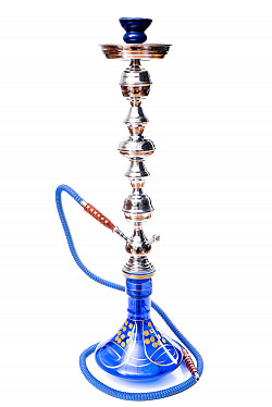 〔初めてのシーシャセット〕シーシャ(水タバコ)青【約76cm】フレーバー、炭、アルミホイル、トング、説明書付き - サブ5